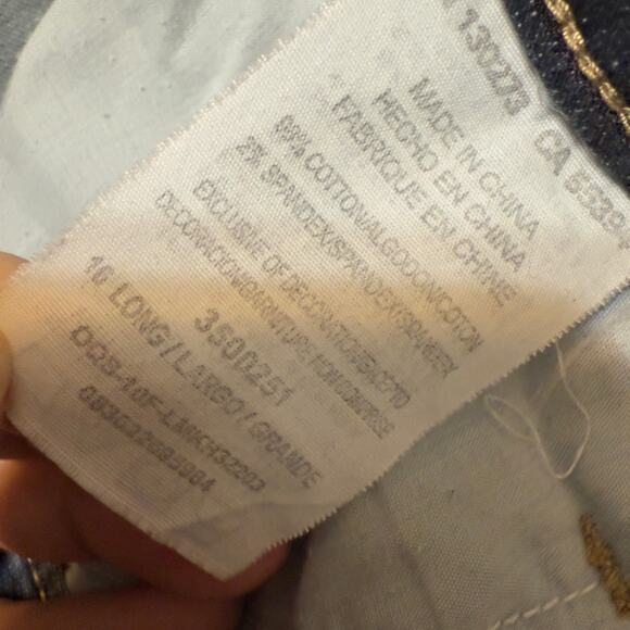 Lee Women's Size 16 Long Slender Secret Lower on the Waist Denim Jeans #3442 - Picture 6 of 8